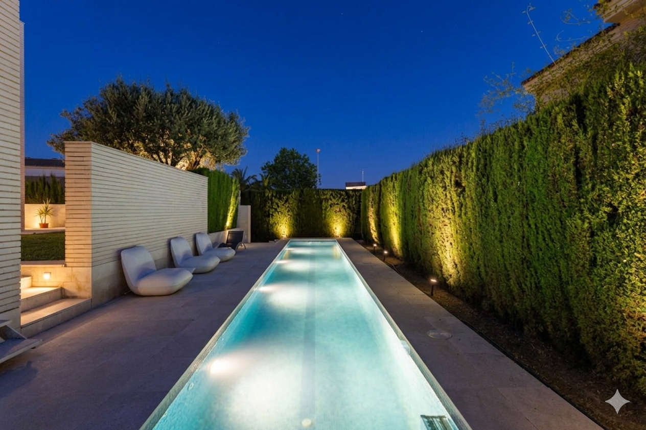 Detached luxury villa with private pool in Campolivar, Godella (Valencia).